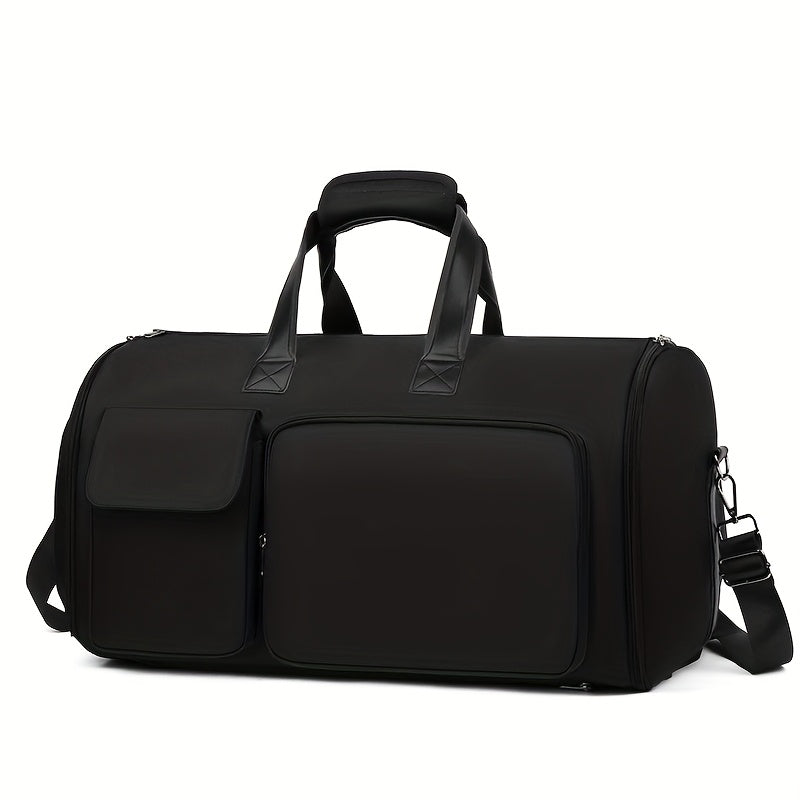 Convertible Travel Garment Bag, Overnight Bag Waterproof Carry-on Garment Duffel Bag for Men Women - 2 in1 Hanging Suitcase Suit Business Travel Bag
