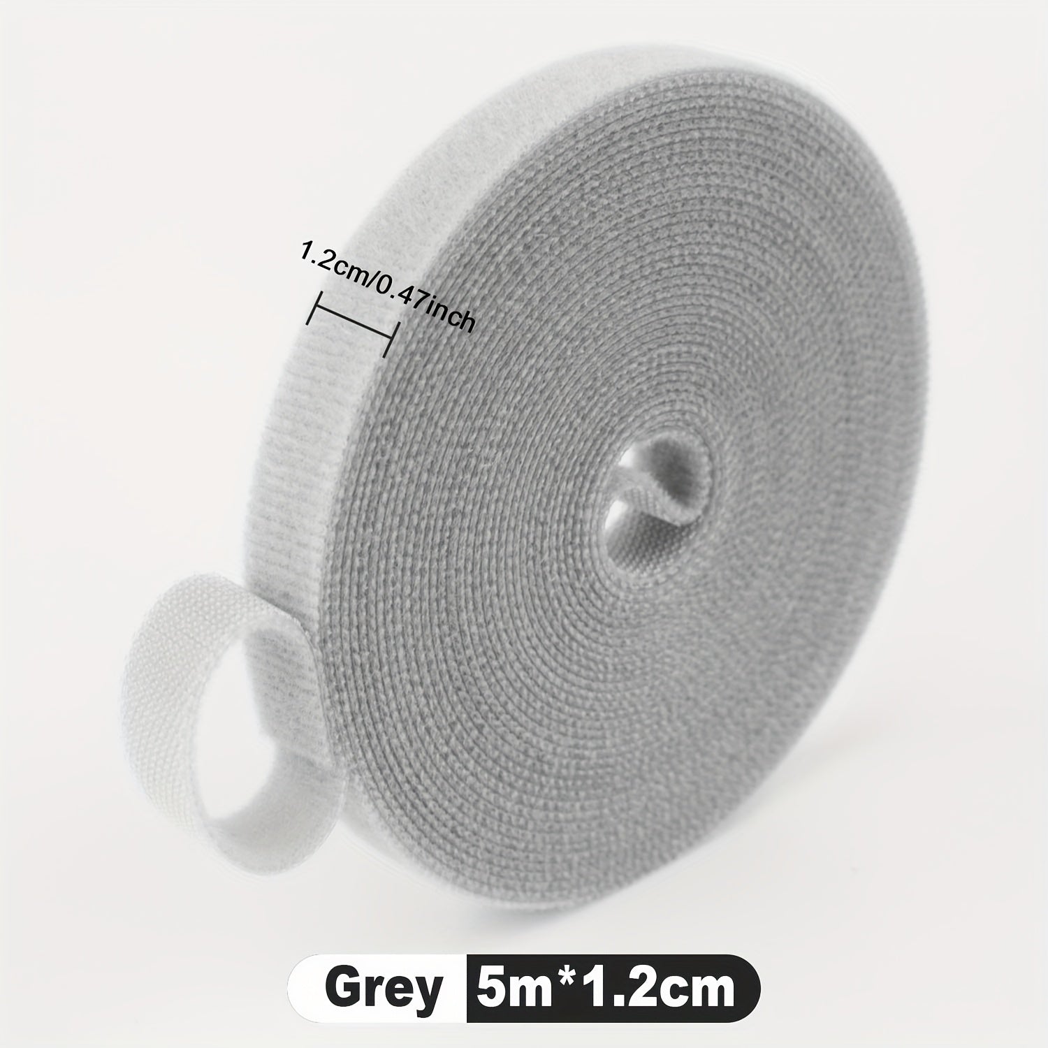 4 Rolls Self-Adhesive Hook and Loop Tape Heavy Duty Sticky Back Tape Fastener - Double Roll with Adhesive Backing - Cut to Size Strips