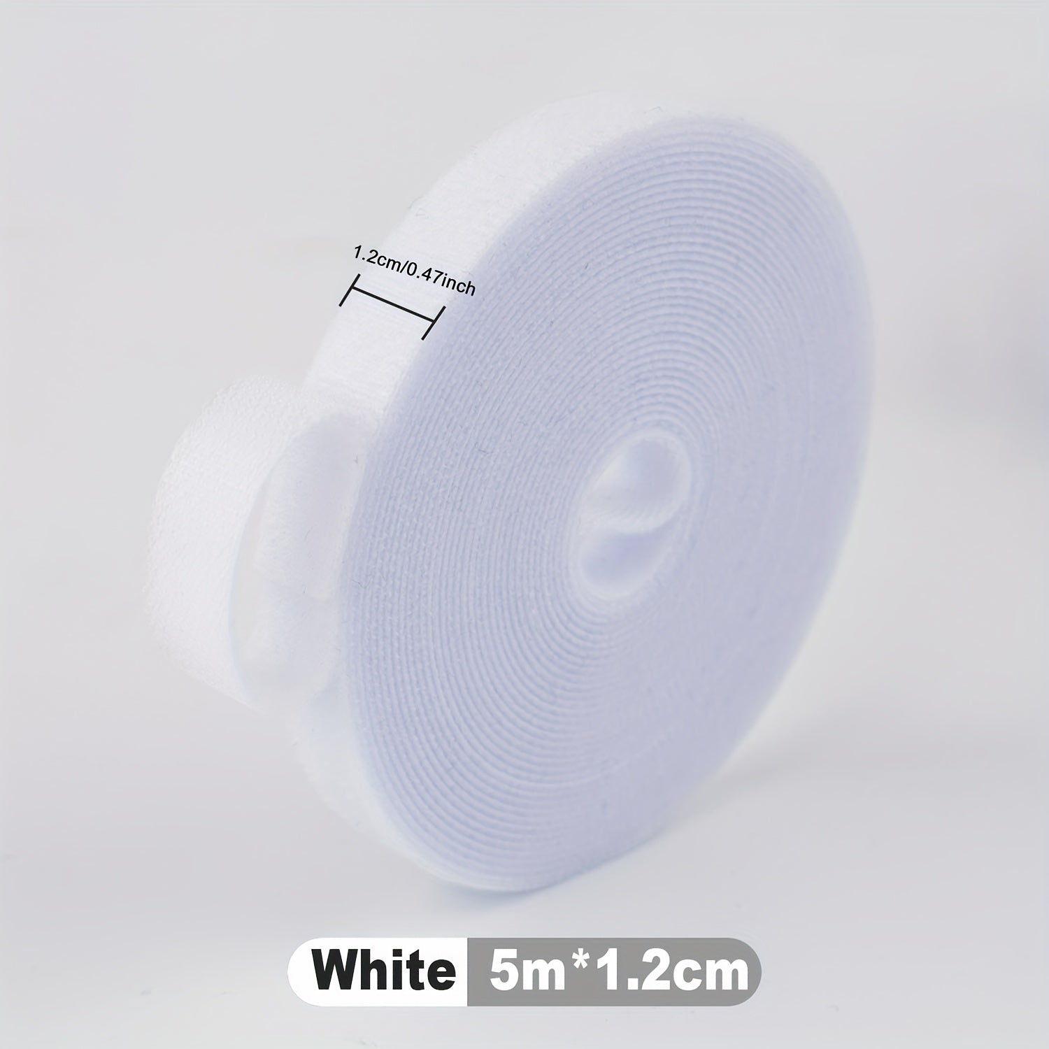 4 Rolls Self-Adhesive Hook and Loop Tape Heavy Duty Sticky Back Tape Fastener - Double Roll with Adhesive Backing - Cut to Size Strips