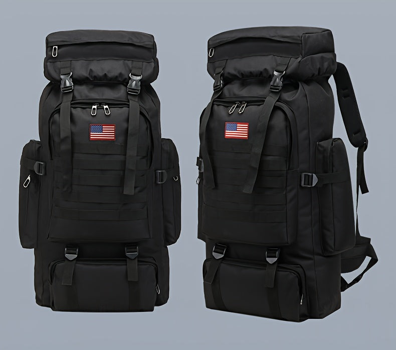 70L Hiking Backpack for Men, Waterproof Lightweight Camping Backpack, Military Rucksack with Molle, 3-Day Assault Pack for Travel, Climbing, Outdoor Sports