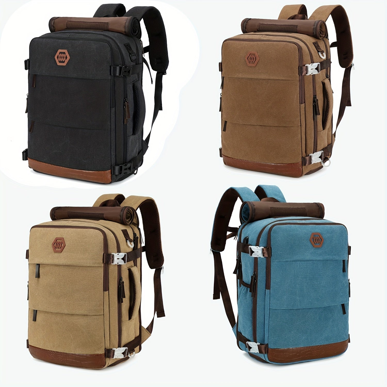 Laptop Backpack, 17.6-inch Laptop Compartment, Essential University Backpack, Travel Backpack, Airline Approved Business Travel Carry On Work Bag With Shoe Compartment
