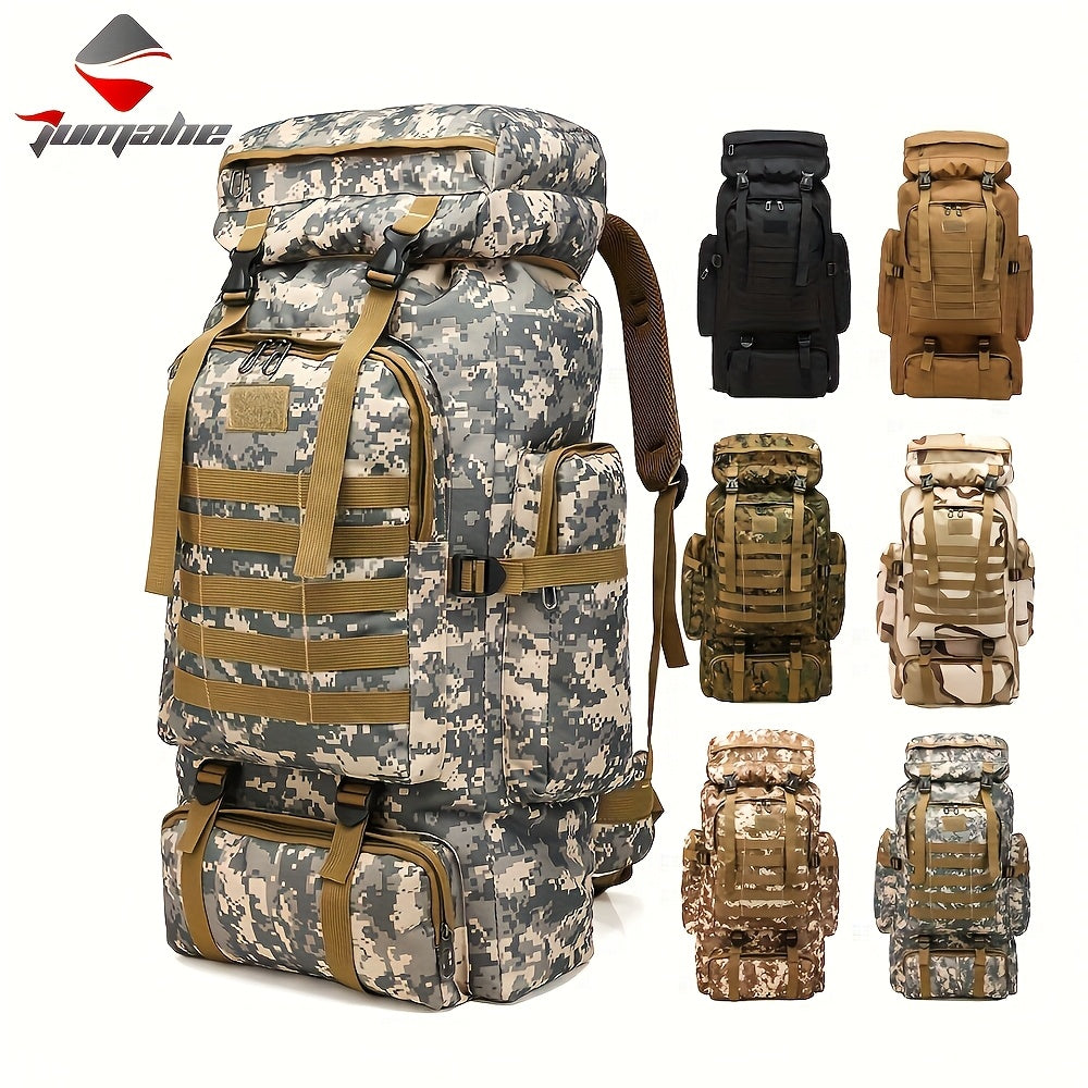 70L Hiking Backpack for Men, Waterproof Lightweight Camping Backpack, Military Rucksack with Molle, 3-Day Assault Pack for Travel, Climbing, Outdoor Sports