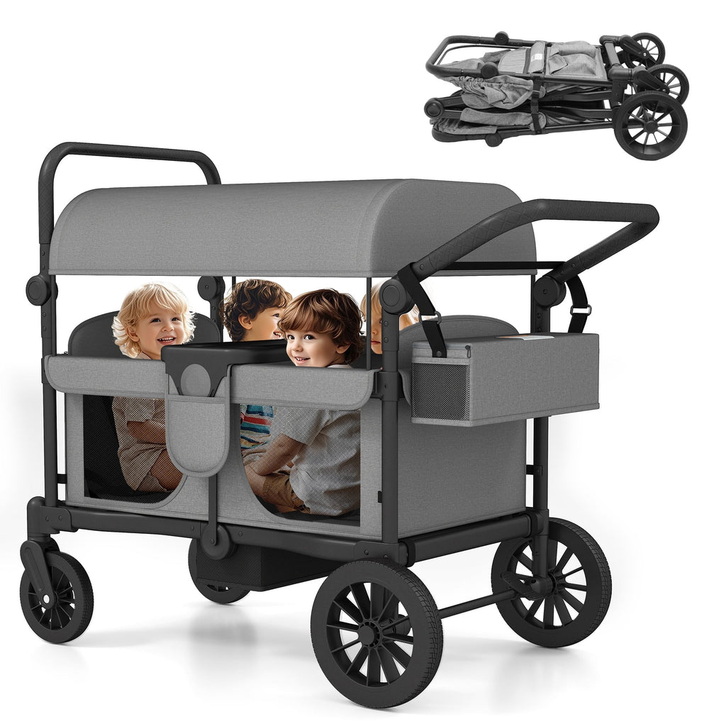 Osmika Foldable Wagon Stroller - All-Terrain Baby Stroller Wagon Outdoor (CP)