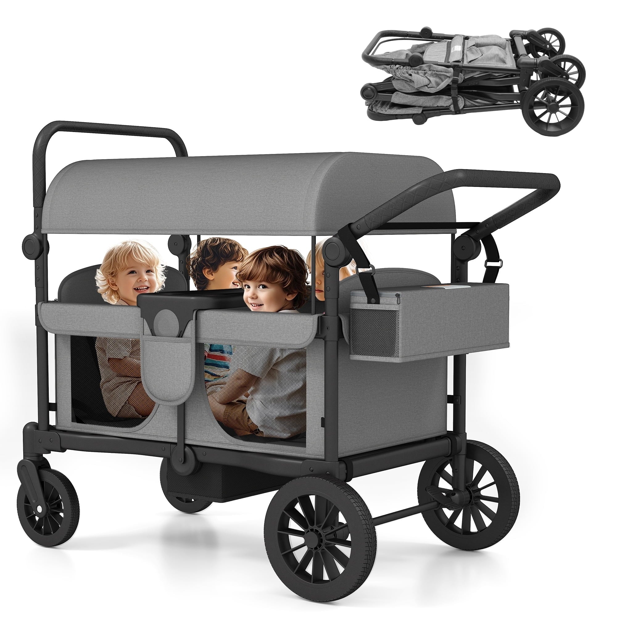 Osmika Foldable Wagon Stroller - All-Terrain Baby Stroller Wagon Outdoor (CP)