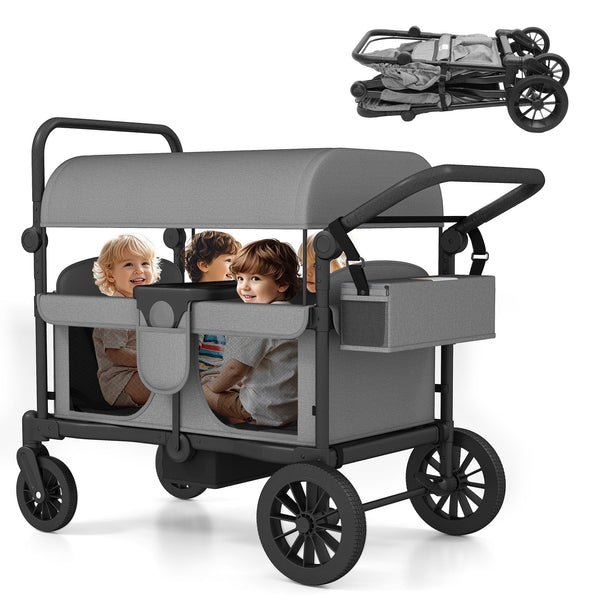 Osmika Foldable Wagon Stroller - All-Terrain Baby Stroller Wagon Outdoor (CP)