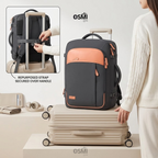 40L Flight Approved Travel Backpack: Expandable Water-Resistant Weekender Bag