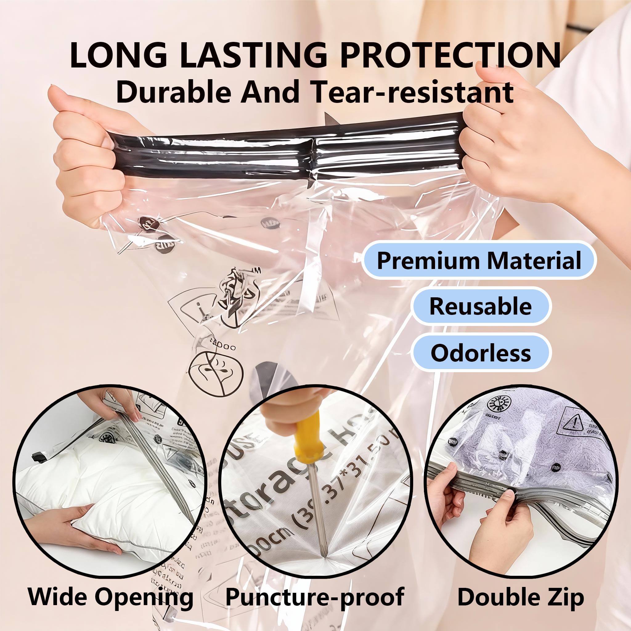 Vacuum Storage Bags with Wireless Pump – 15-Pack