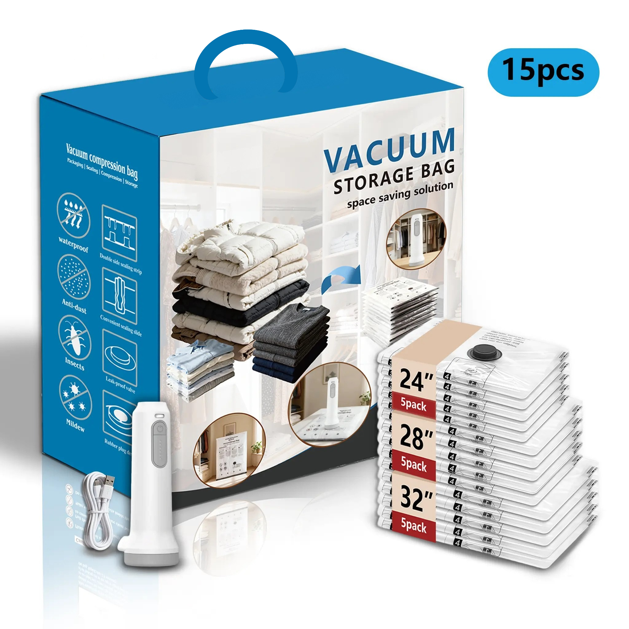 Osmika MaxSpace Vacuum Storage Bag Set