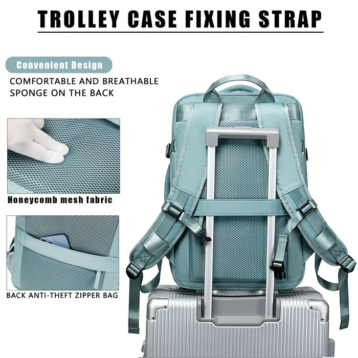 Osmika weekender — trolley case fixing strap, honeycomb mesh, anti-theft pocket
