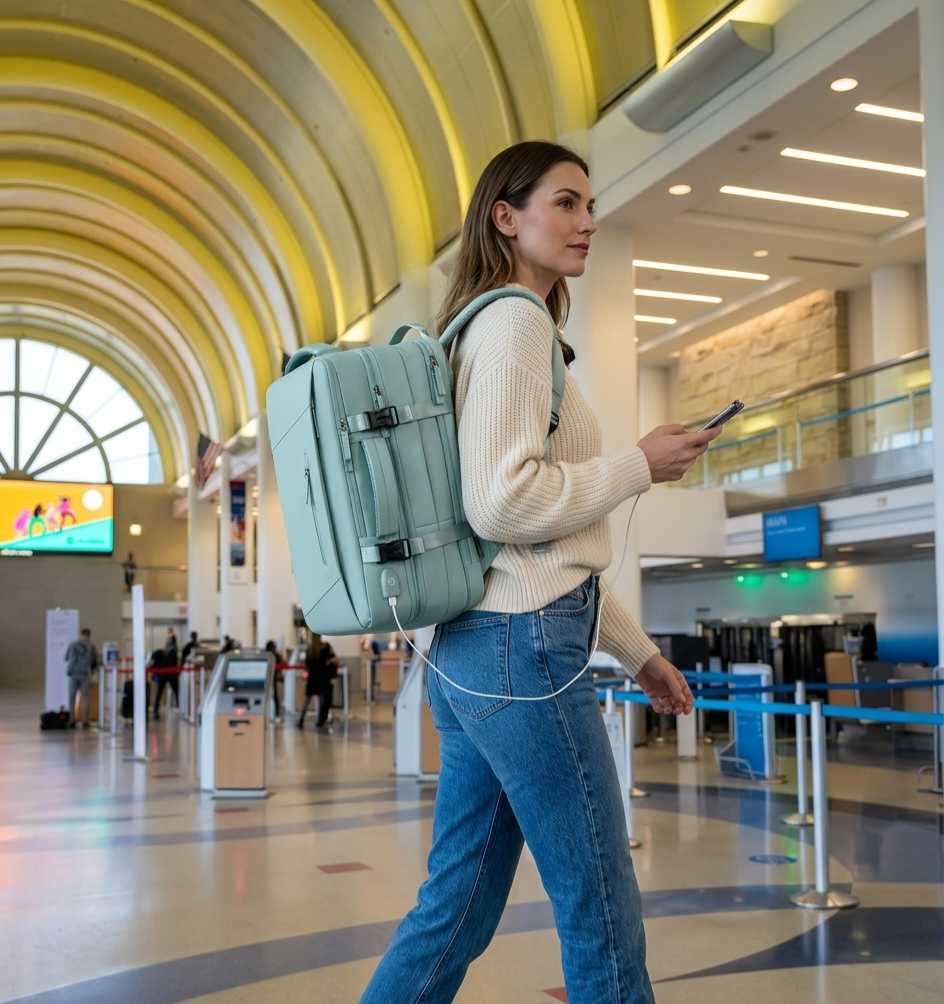 Osmika weekender backpack lifestyle — professional commuter