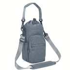 Water Bottle Carrier Bag with Phone Pocket for Stanley Cup 40/30oz,Insulated Neoprene Water Bottle Holder Cross-body Carrier Bag with Adjustable Shoulder & Handheld Strap