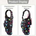 Insulated Water Bottle Sleeve for 30/40oz Cups with Handle & Multi-Pocket Design, Durable Tumbler Cover for Hiking, Travel, Picnic Accessories, Outdoor Gear for Men Women