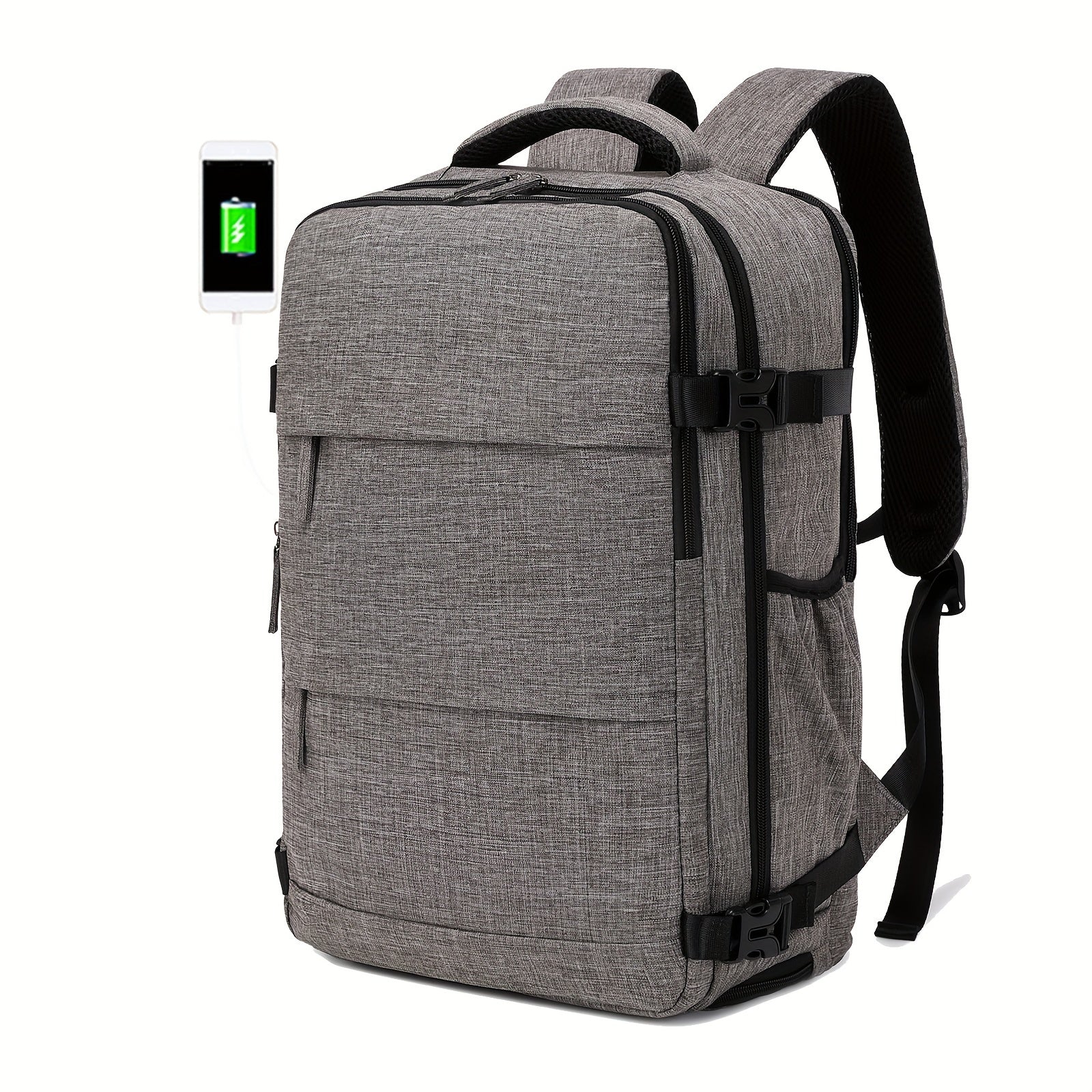 Women's Travel Backpack, Airline Approved Laptop Bag for Men & Women, College Computer Bag, , Casual Backpack with Shoe Compartement