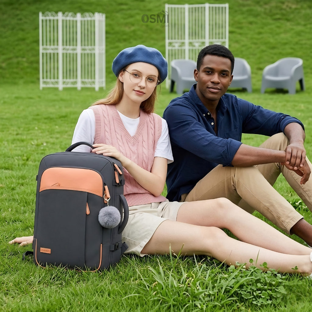 40L Flight Approved Travel Backpack: Expandable Water-Resistant Weekender Bag