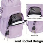 Water Bottle Carrier Bag with Phone Pocket for Stanley Cup 40/30oz,Insulated Neoprene Water Bottle Holder Cross-body Carrier Bag with Adjustable Shoulder & Handheld Strap