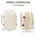 Travel Backpack, Carry On Laptop Bag, College Student Bag For Weekender, Large Capacity Travel Laptop Backpack
