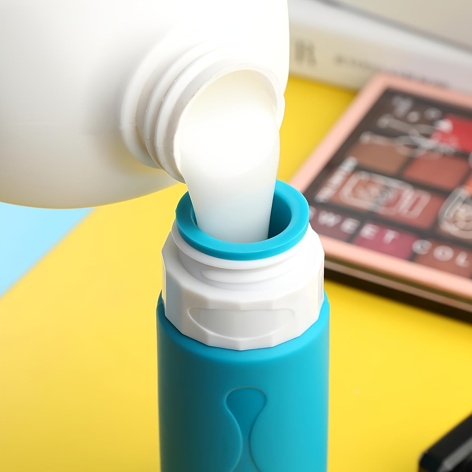 Silicone Travel Bottles - TSA-Approved Leakproof Containers - BPA-Free Fillable Liquid Travel Accessories, 3 oz, Round Unscented for Shampoo Lotion, Hand Wash, etc...