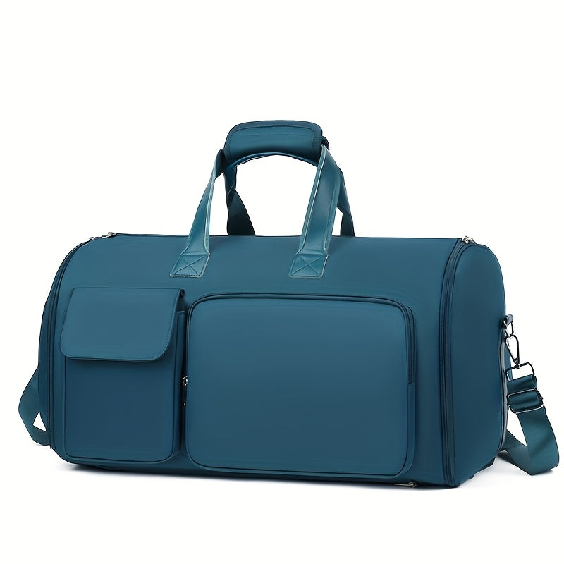 Convertible Travel Garment Bag, Overnight Bag Waterproof Carry-on Garment Duffel Bag for Men Women - 2 in1 Hanging Suitcase Suit Business Travel Bag