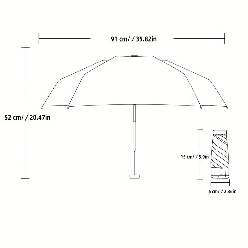 Foldable Umbrella Stylish Floral Card Design, Durable Iron Frame, Manual Open, Compact & Lightweight for Rain or Sun Protection, Rainproof Umbrella