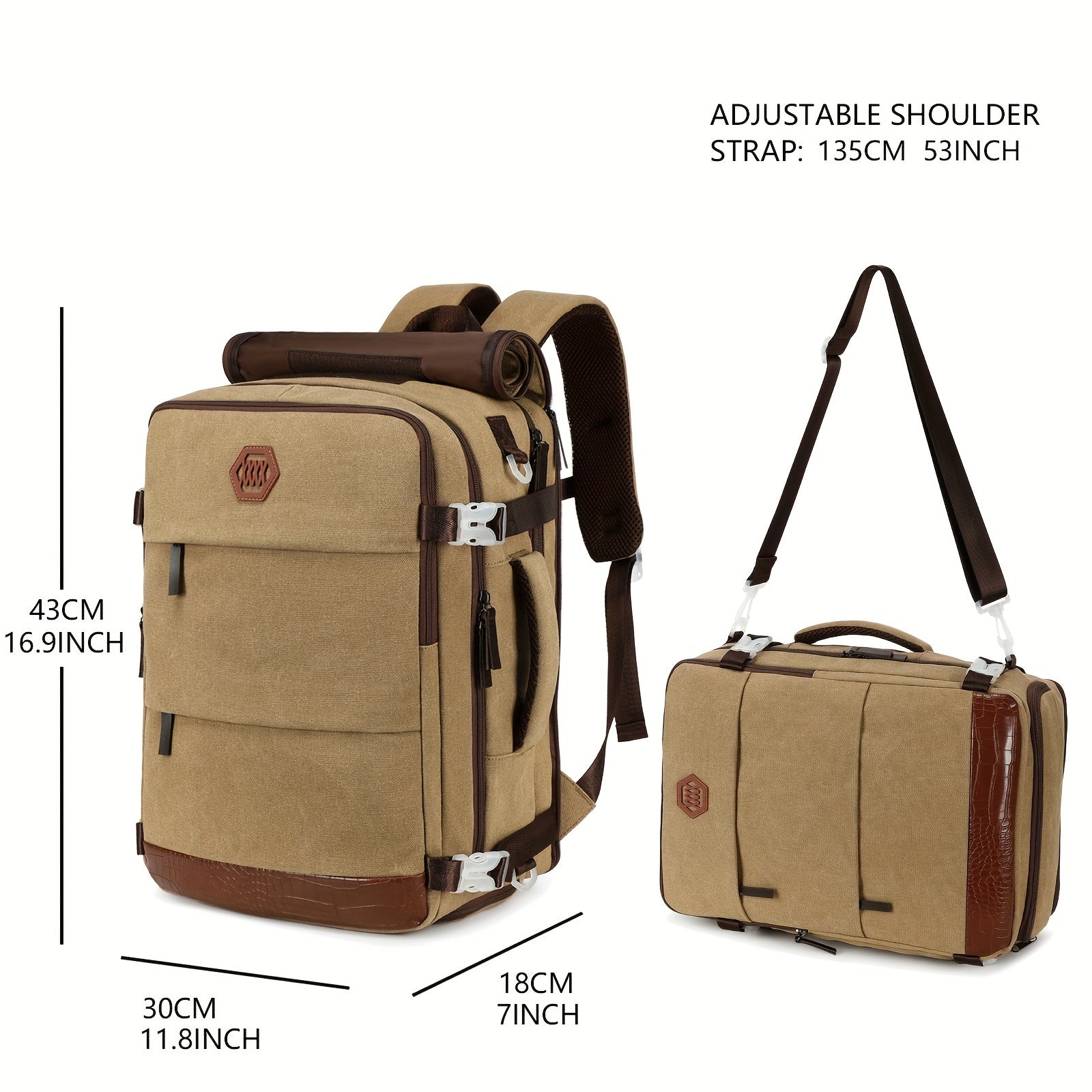 Laptop Backpack, 17.6-inch Laptop Compartment, Essential University Backpack, Travel Backpack, Airline Approved Business Travel Carry On Work Bag With Shoe Compartment