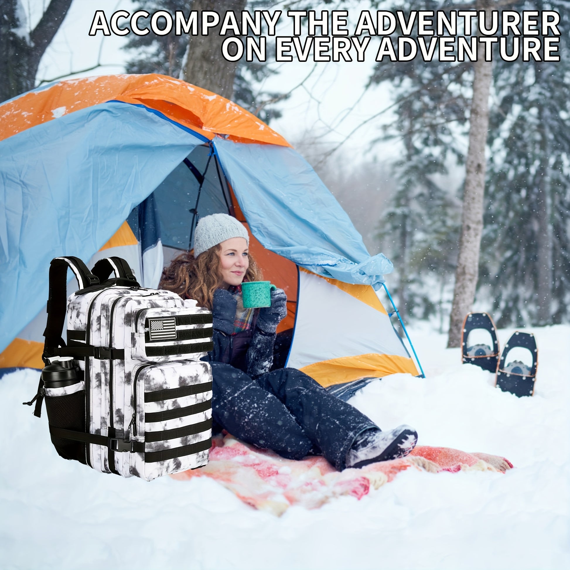 Military Tactical Backpack for Men and Women 45L Army 3 Days Assault Pack Bag Large Rucksack with Molle System
