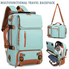 Travel Backpack for Women Men Carry On Backpack fits 16” Laptop Waterproof Convertible Backpack with Shoe Compartment (Grey)