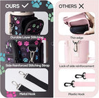 Insulated Water Bottle Sleeve for 30/40oz Cups with Handle & Multi-Pocket Design, Durable Tumbler Cover for Hiking, Travel, Picnic Accessories, Outdoor Gear for Men Women