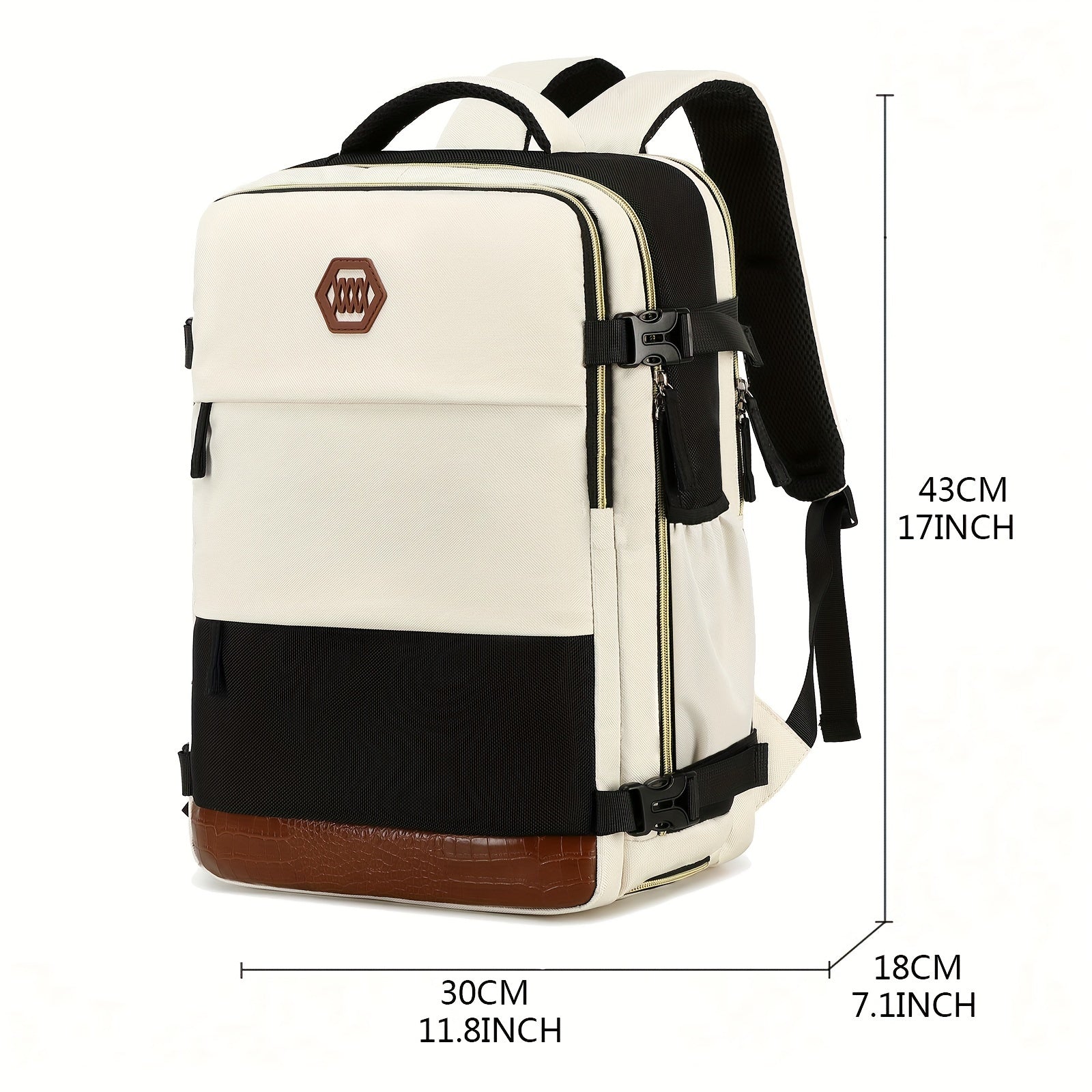 Women's Travel Backpack, Airline Approved Laptop Bag for Men & Women, College Computer Bag, , Casual Backpack with Shoe Compartement