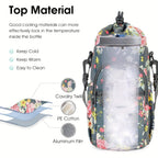 Water Bottle Carrier Bag with Phone Pocket for Stanley Cup 40/30oz,Insulated Neoprene Water Bottle Holder Cross-body Carrier Bag with Adjustable Shoulder & Handheld Strap