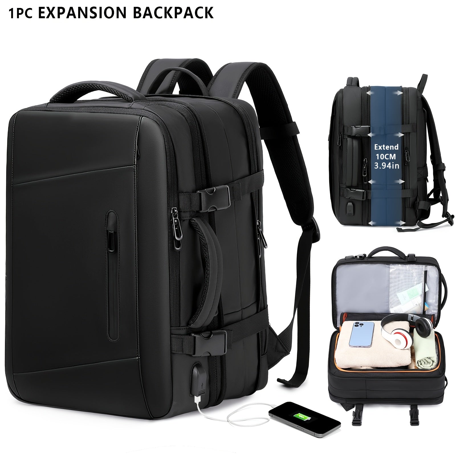 Travel Backpack, Carry On Laptop Bag, College Student Bag For Weekender, Large Capacity Travel Laptop Backpack