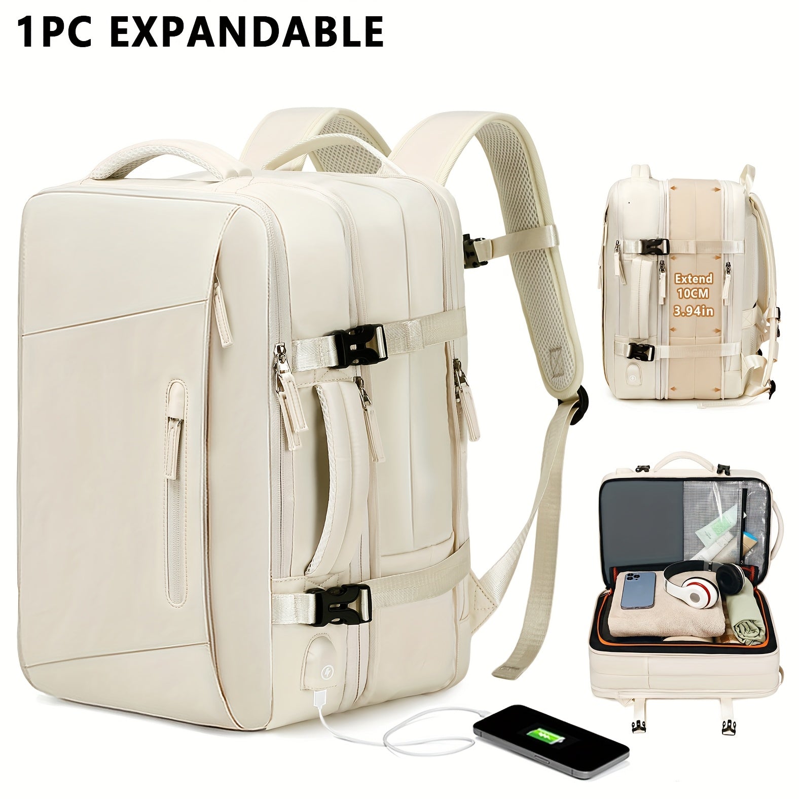 Travel Backpack, Carry On Laptop Bag, College Student Bag For Weekender, Large Capacity Travel Laptop Backpack