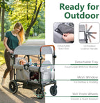 Osmika Foldable Wagon Stroller - All-Terrain Baby Stroller Wagon Outdoor (CP)