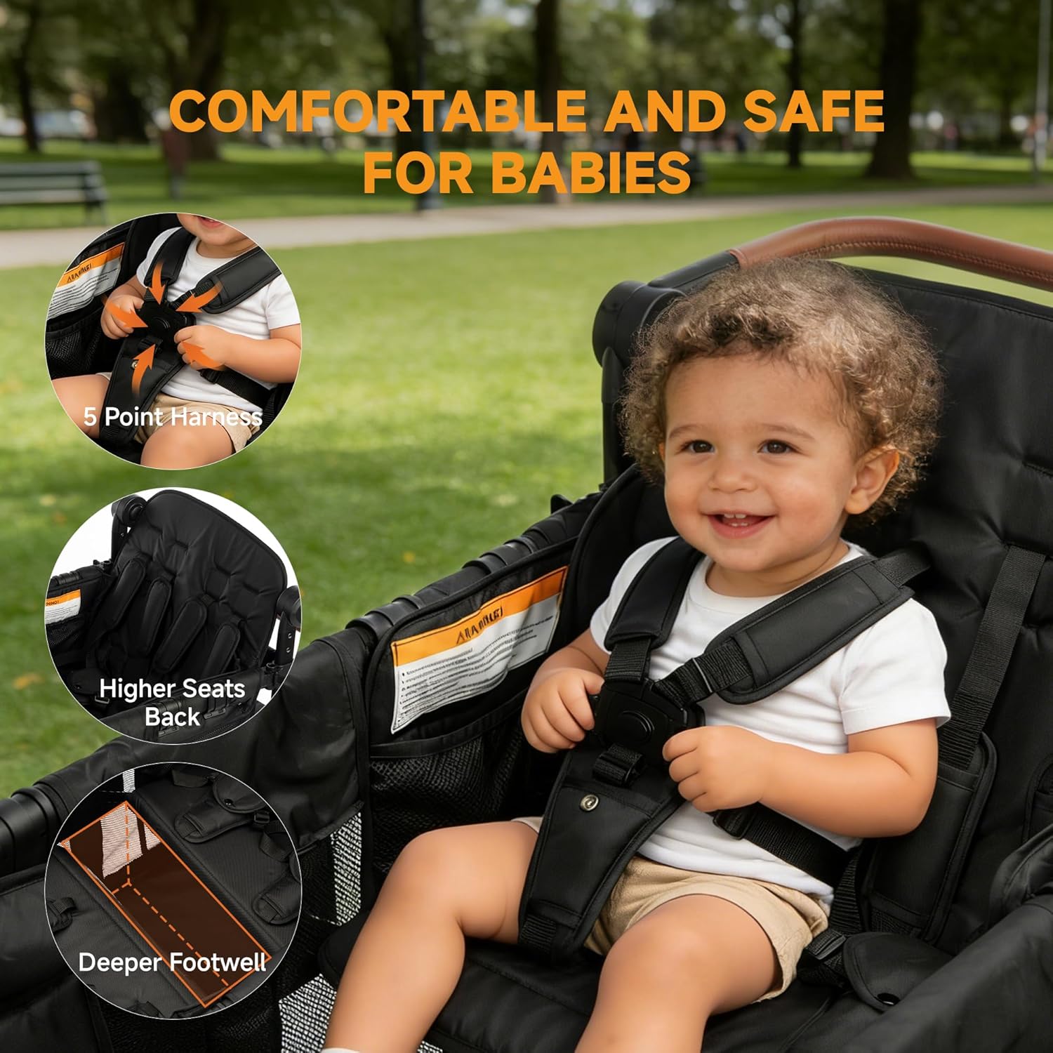 Osmika 4 Seater Wagon Stroller - Premium All-Terrain Wagon