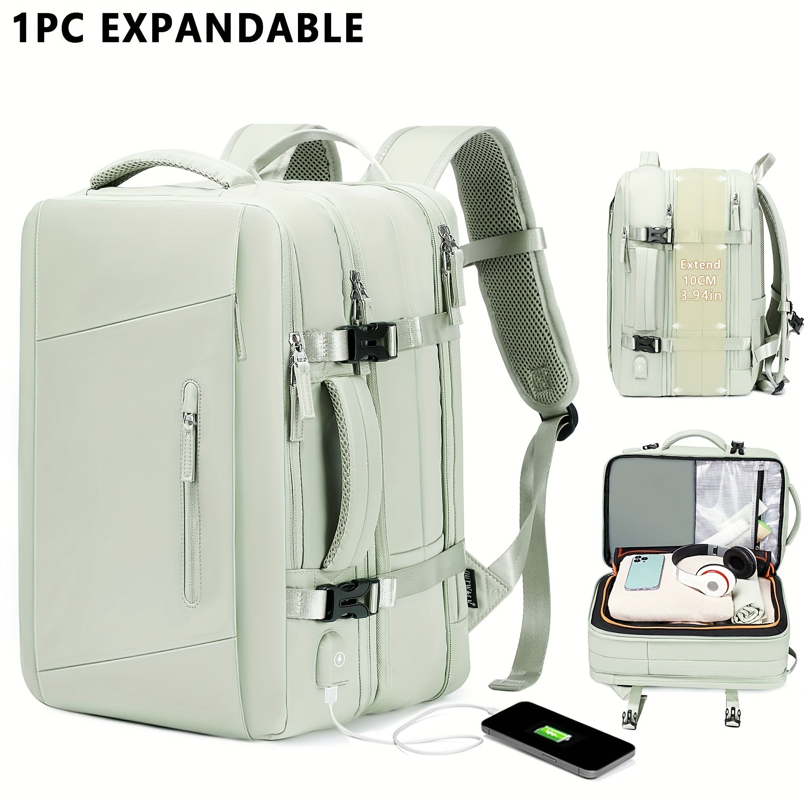 Travel Backpack, Carry On Laptop Bag, College Student Bag For Weekender, Large Capacity Travel Laptop Backpack