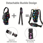 Insulated Water Bottle Sleeve for 30/40oz Cups with Handle & Multi-Pocket Design, Durable Tumbler Cover for Hiking, Travel, Picnic Accessories, Outdoor Gear for Men Women