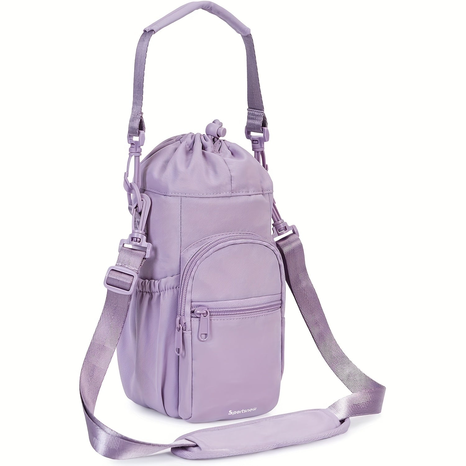 Water Bottle Carrier Bag with Phone Pocket for Stanley Cup 40/30oz,Insulated Neoprene Water Bottle Holder Cross-body Carrier Bag with Adjustable Shoulder & Handheld Strap