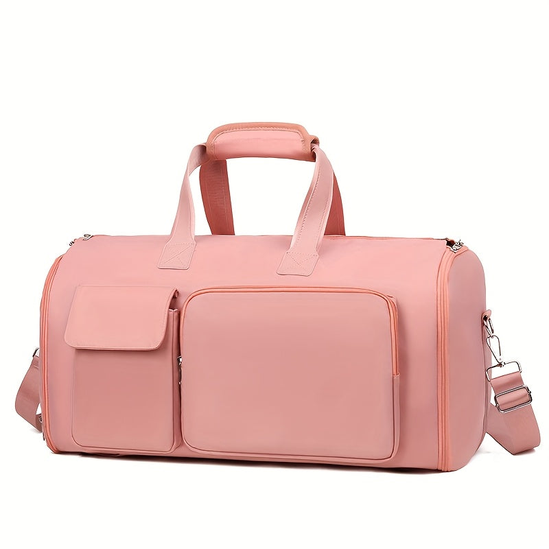 Convertible Travel Garment Bag, Overnight Bag Waterproof Carry-on Garment Duffel Bag for Men Women - 2 in1 Hanging Suitcase Suit Business Travel Bag