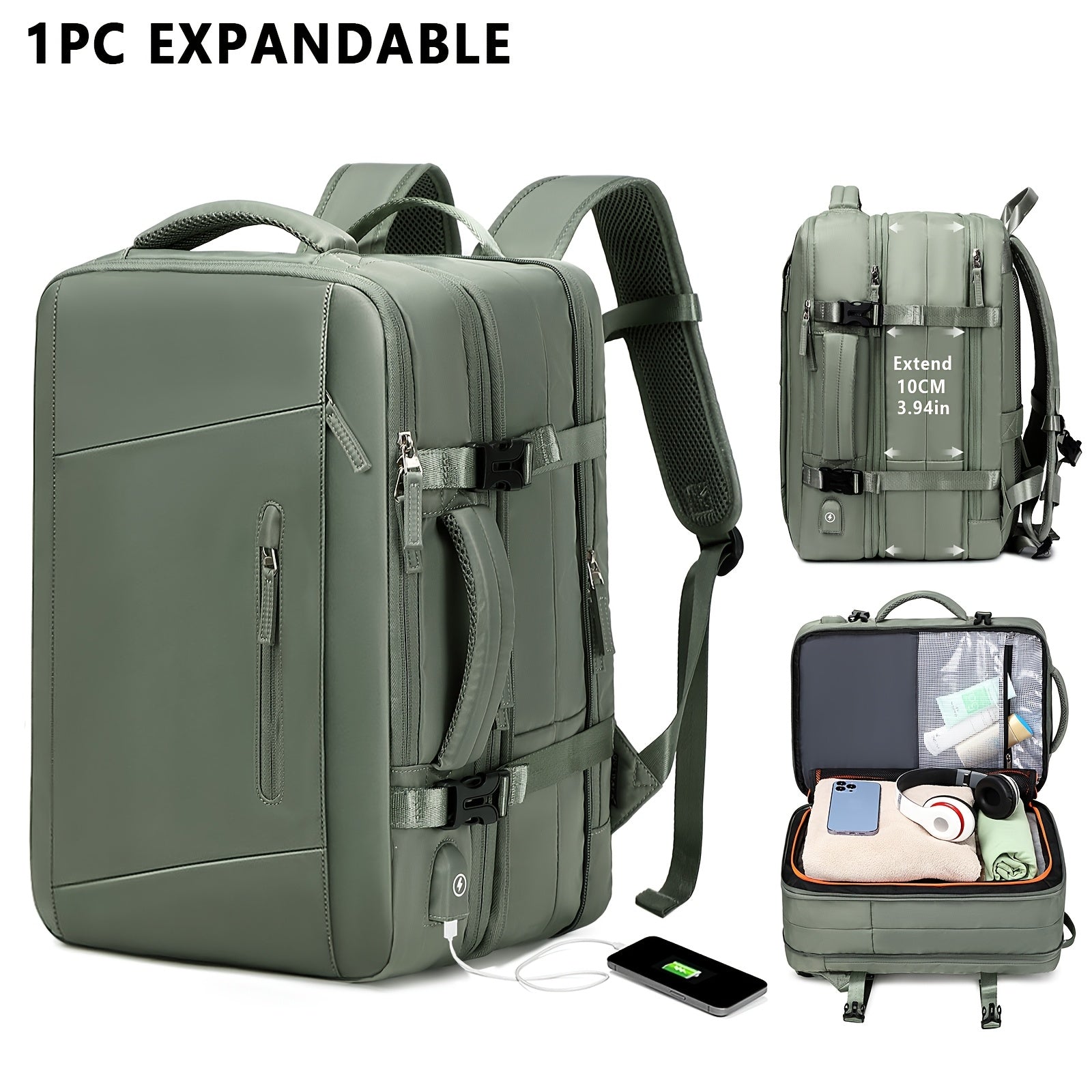 Travel Backpack, Carry On Laptop Bag, College Student Bag For Weekender, Large Capacity Travel Laptop Backpack