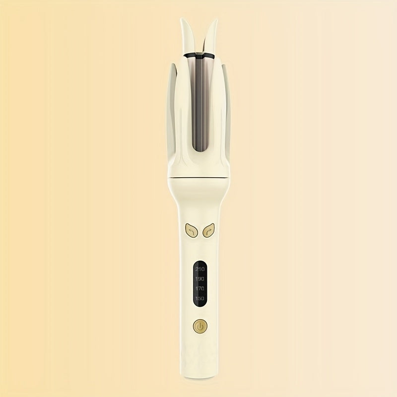 Auto Hair Curler with Rotation, 4 Heat Settings (300°-410°F) for All Hair Types, Automatic Curling Iron with Anti-Scald Shell & Dual Rotation for Beach Waves & Spiral Curls
