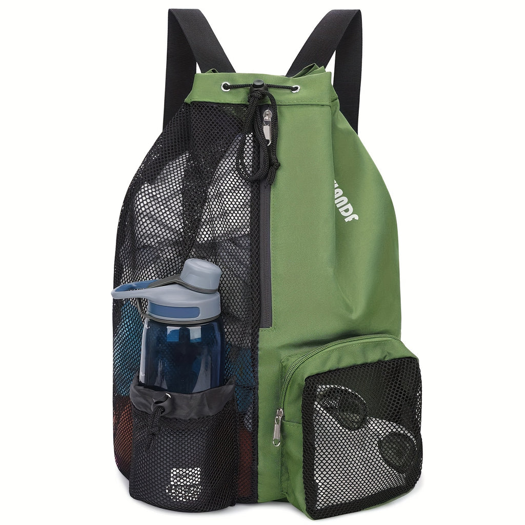 Mesh Backpack Lightweight Mesh Drawstring Backpack, Swimming Bag For School, Gym, And Workout Gear With Wet Pocket | Best Travel Backpack For Women Men
