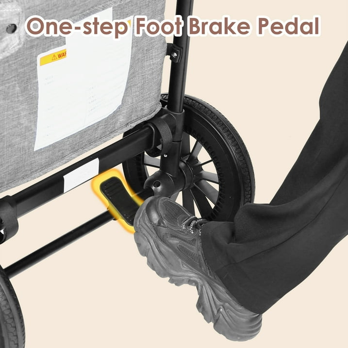 Osmika Foldable Wagon Stroller - All-Terrain Baby Stroller Wagon Outdoor (CP)