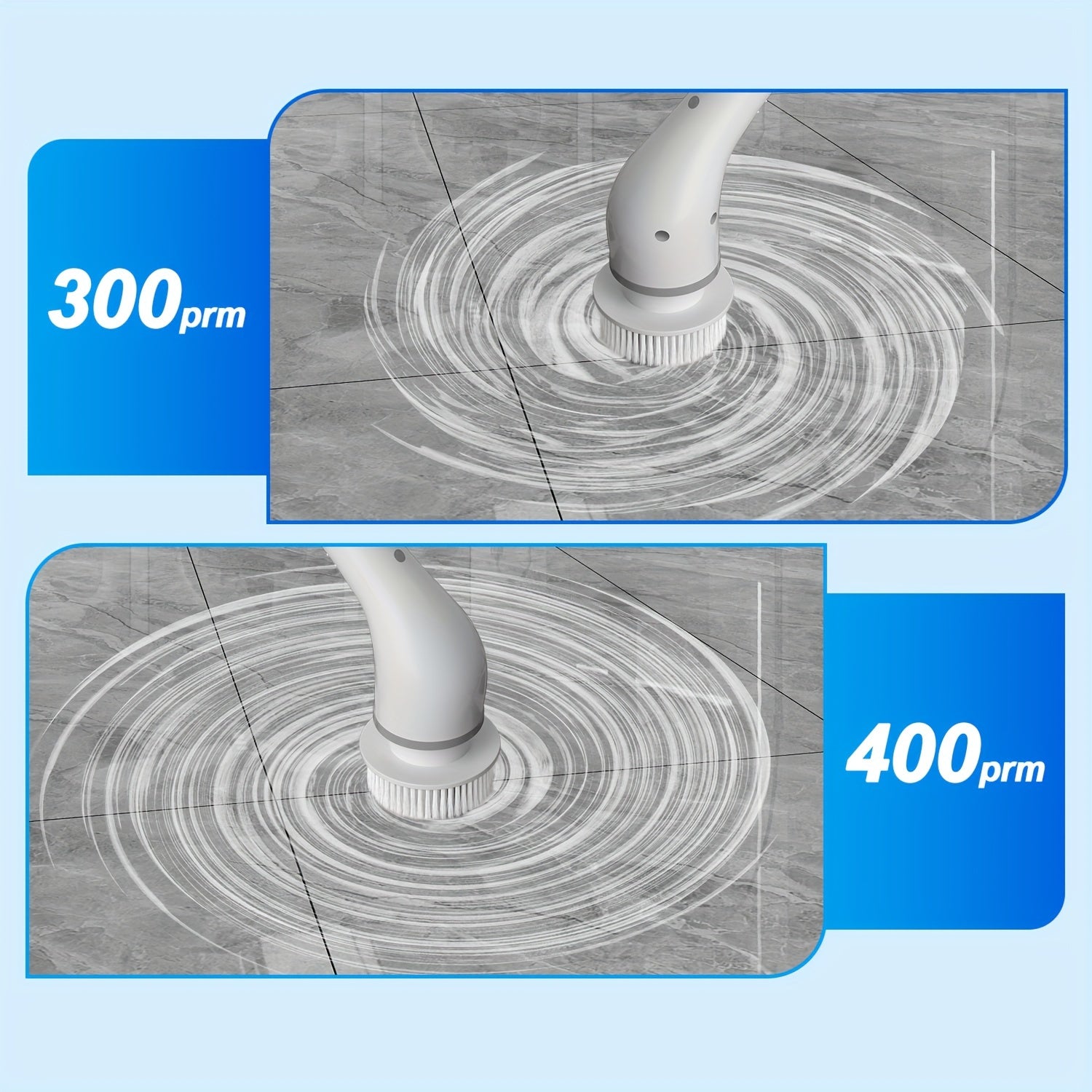 Electric Spin Scrubber, 2 Speeds, Cordless Power Spinning Cleaner Brush, Handheld Shower With 8 Replaceable Brush Heads+cleaner For Tile, Tub, Sink, Wall, Bathroom
