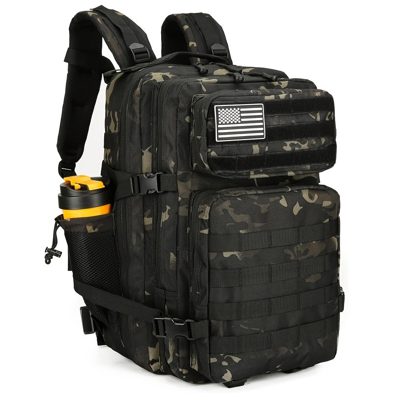 Military 45L Tactical Assault Backpack 3 day assault pack with Molle Waterproof backpack Camouflage