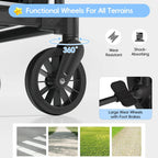 Osmika Foldable Wagon Stroller - All-Terrain Baby Stroller Wagon Outdoor (CP)