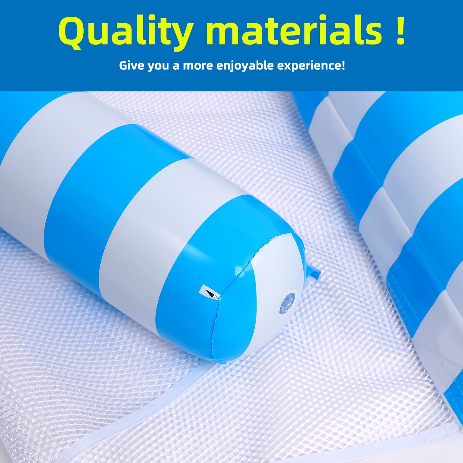 Inflatable Hammock Pool Floats For Adults - Heavy Duty 4-in-1 Multi-Purpose Design Converts To Lounge Chair/Saddle/Drifter/Floating Bed, Includes Fast Air Pump