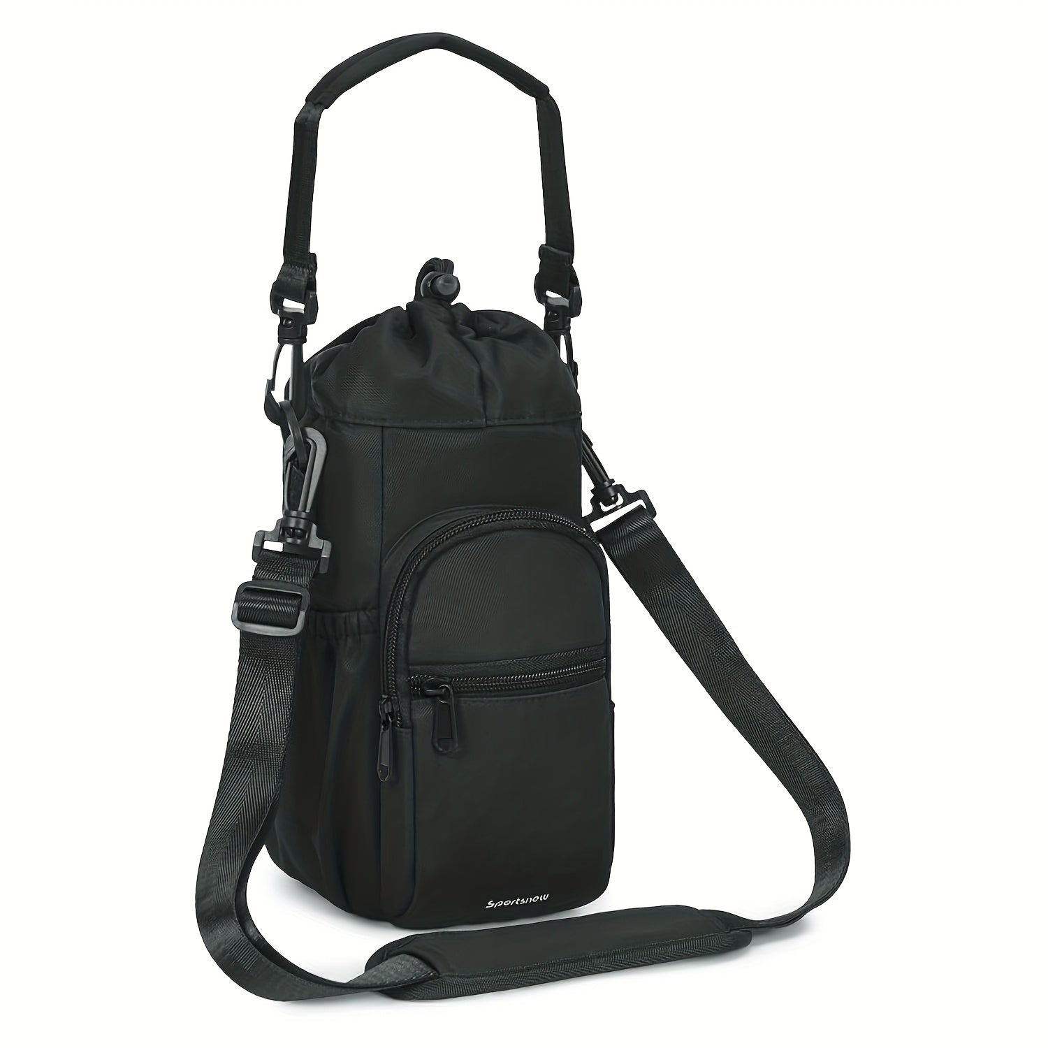 Water Bottle Carrier Bag with Phone Pocket for Stanley Cup 40/30oz,Insulated Neoprene Water Bottle Holder Cross-body Carrier Bag with Adjustable Shoulder & Handheld Strap