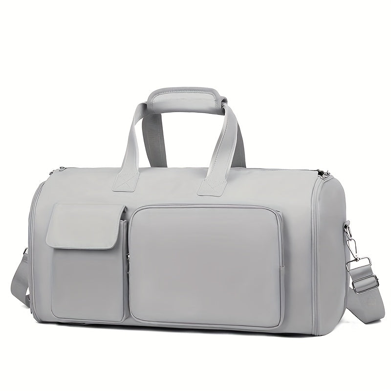 Convertible Travel Garment Bag, Overnight Bag Waterproof Carry-on Garment Duffel Bag for Men Women - 2 in1 Hanging Suitcase Suit Business Travel Bag