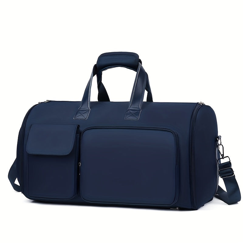 Convertible Travel Garment Bag, Overnight Bag Waterproof Carry-on Garment Duffel Bag for Men Women - 2 in1 Hanging Suitcase Suit Business Travel Bag