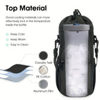Water Bottle Carrier Bag with Phone Pocket for Stanley Cup 40/30oz,Insulated Neoprene Water Bottle Holder Cross-body Carrier Bag with Adjustable Shoulder & Handheld Strap