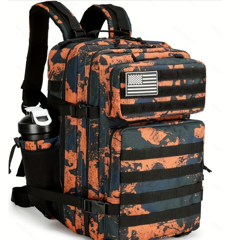 Military 45L Tactical Assault Backpack 3 day assault pack with Molle Waterproof backpack Mars Camo